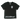 Redeye Essentials Shield Tee in black — full front view featuring chrome shield chest logo and barbed-style graphic across the bottom hem.